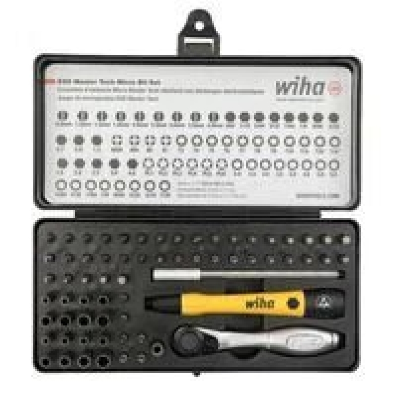Wiha System 4 ESD Safe Master Technician Ratchet & MicroBits Set, 65pcs
