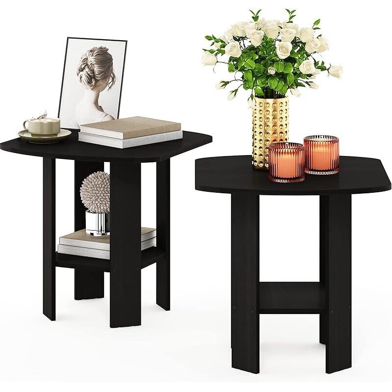 Elegant 2-Pack Side Tables: Modern, Versatile, and Space-Saving