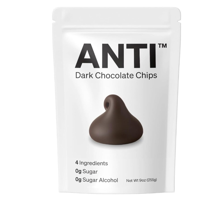 Flash Sale: Anti Sugar Sugar-Free Dark Chocolate Chips - 9oz