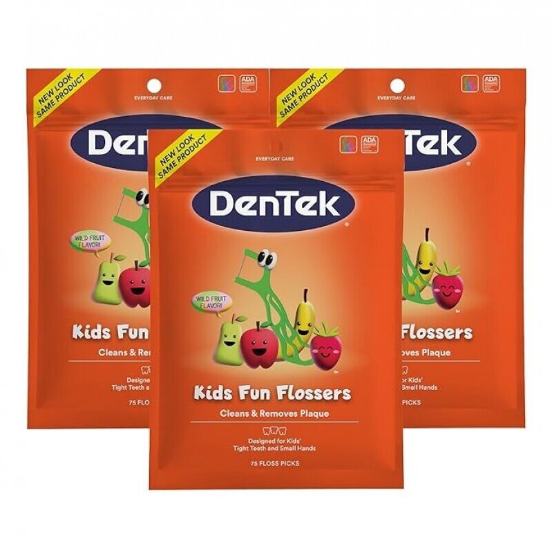 DenTek Kids Fun Flossers - Fun and Effective Dental Care for Children