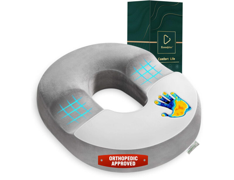 Memory Foam Donut Cushion: Premium Orthopedic Seat for Ultimate Comfort