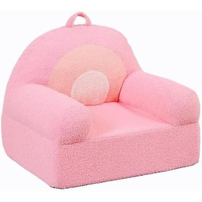 Comfortable Children's Single Seat with Soft Backrest - Rainbow Design