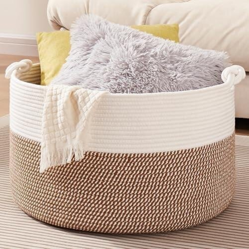 Large Size Living Room Blanket Storage Basket - 48% OFF