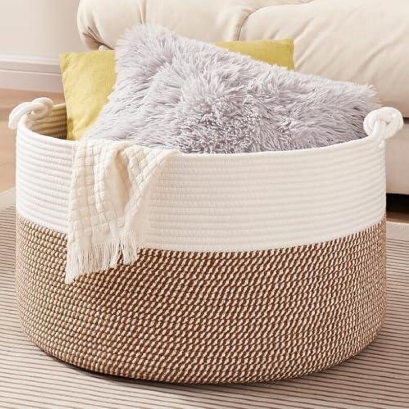 Large Size Living Room Blanket Storage Basket - 48% OFF