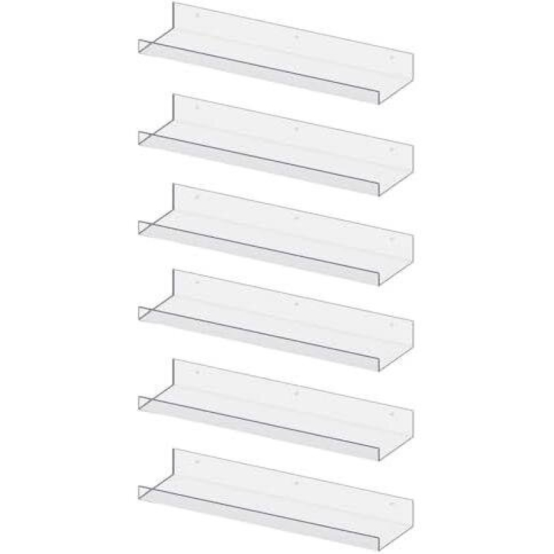 50% Off Acrylic Wall Shelves - Sleek, Modern Storage Solution