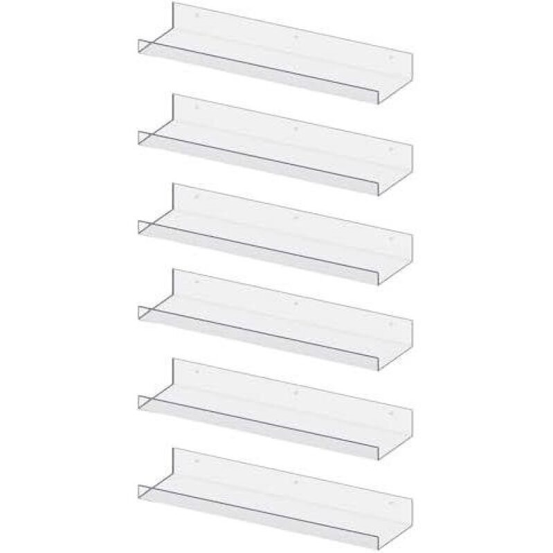 50% Off Acrylic Wall Shelves - Sleek, Modern Storage Solution