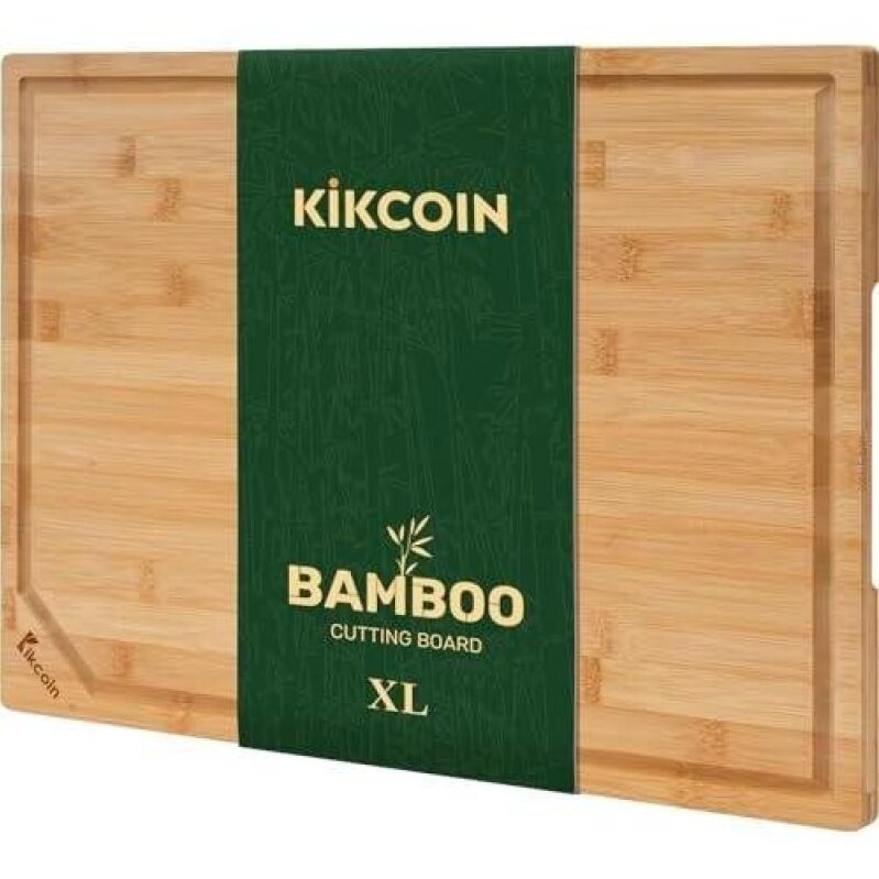 Kikcoin Bamboo XL Cutting Board - 55% Off