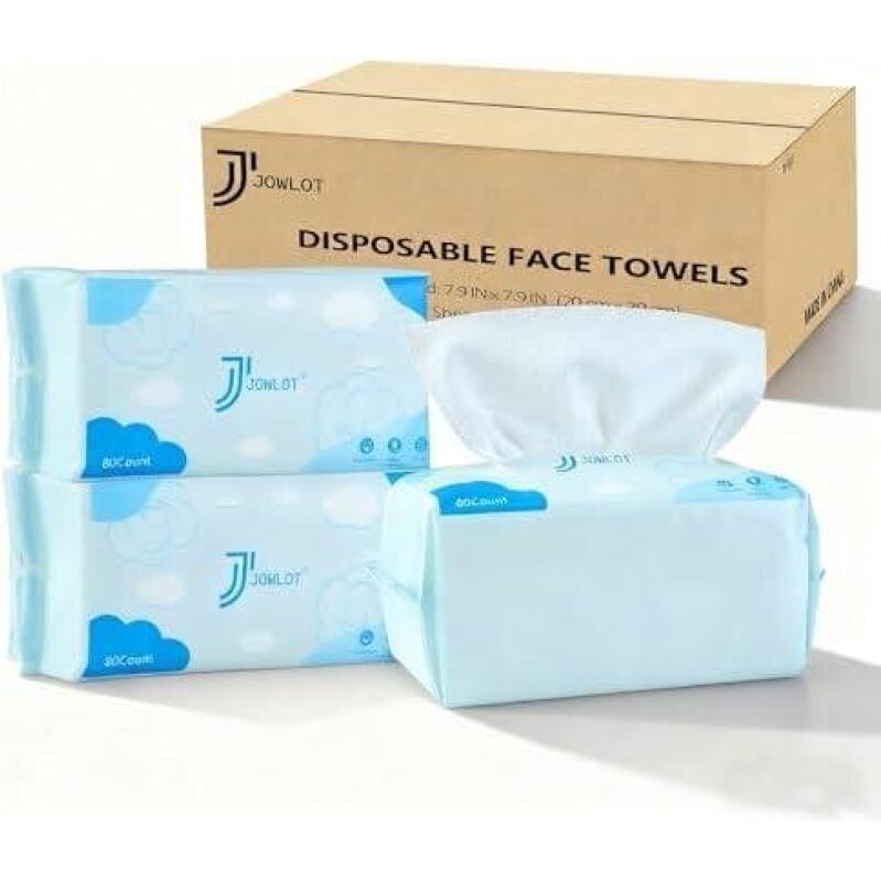 JOWLOT Disposable Face Towels - Premium Ultra-Soft 240-Piece Deal