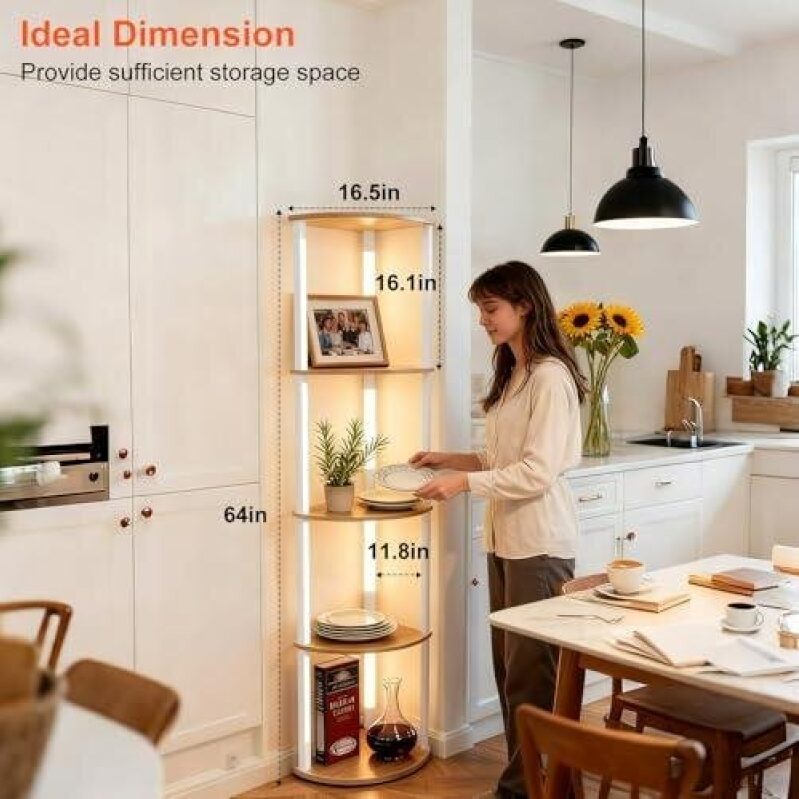 Lightdot Corner Floor Lamps with Shelves 50% OFF - Ultimate Space-Saving Lighting