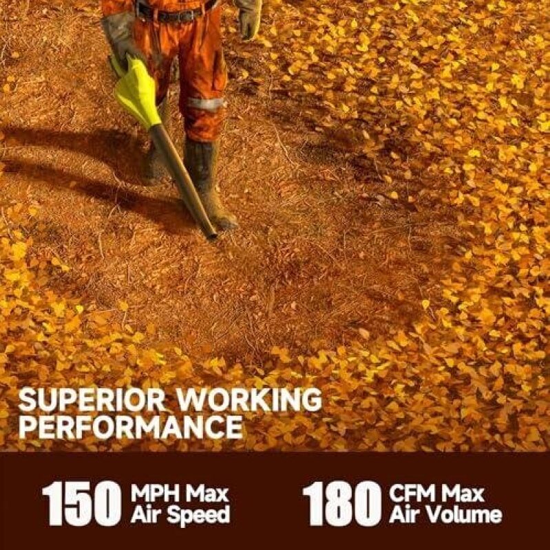 High-Performance Three-Speed Wireless Leaf Blower - 50% Discount