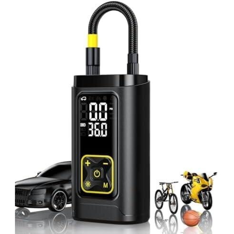 Portable Digital Tire Inflator Pump with Gauge - 63% OFF