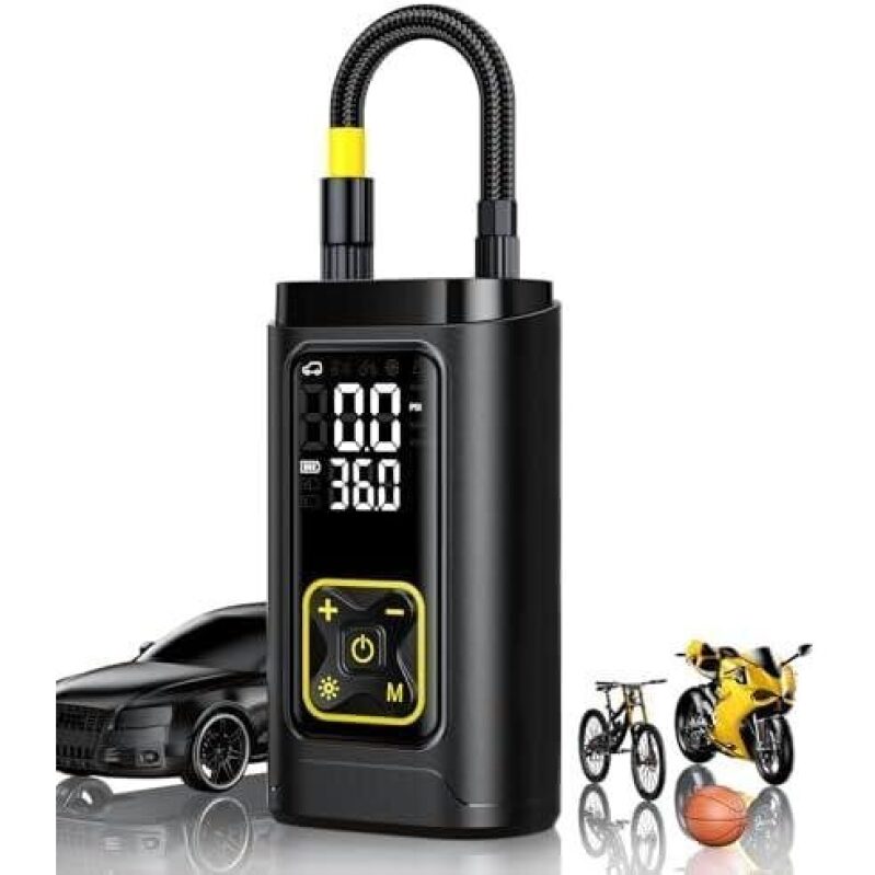 Portable Digital Tire Inflator Pump with Gauge - 63% OFF