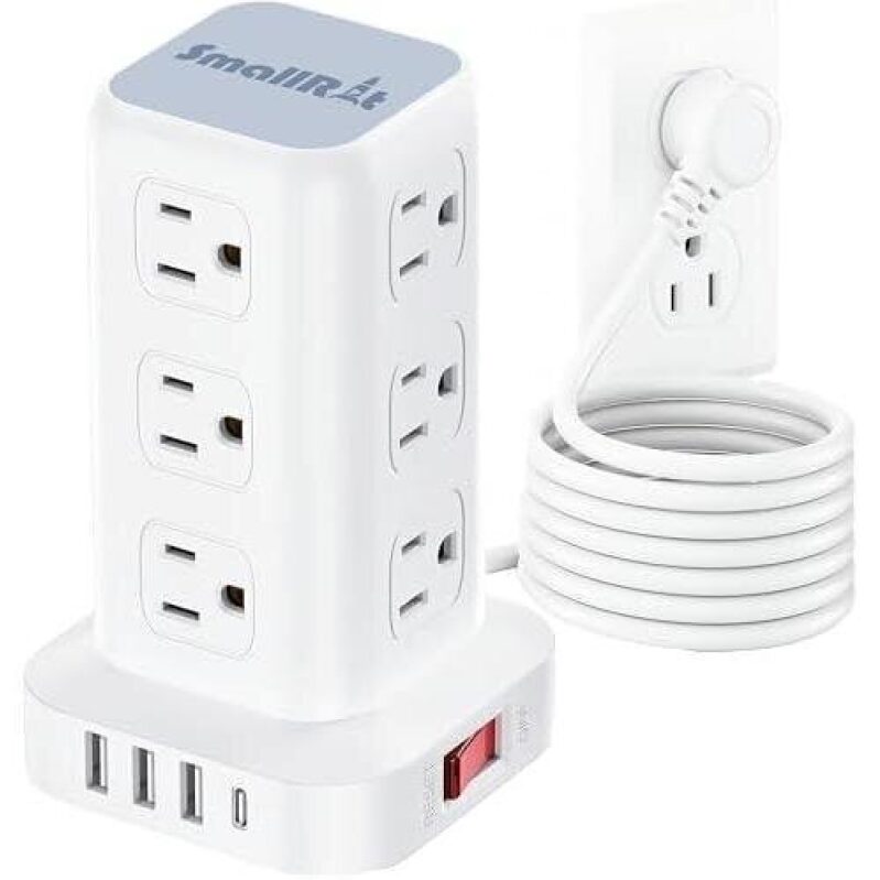 10-Foot Overload Protection Power Strip with 61% Discount