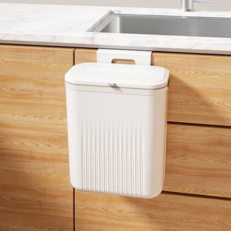 Compact Hanging Compost Bin with Safety Lid - 50% Discount