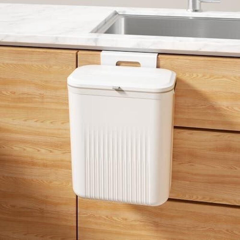 Compact Hanging Compost Bin with Safety Lid - 50% Discount