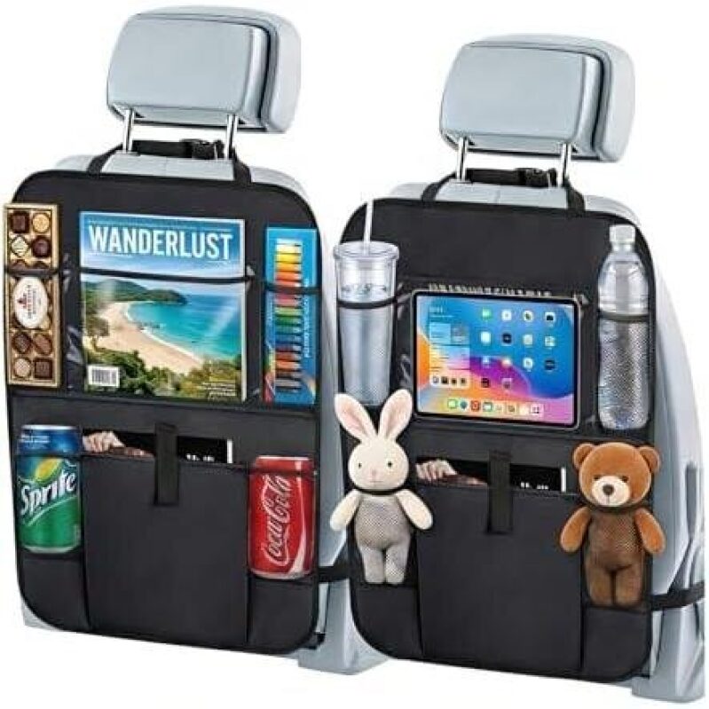 Upgraded Car Backseat Organizer with Touch Screen Tablet Holder - 57% Off