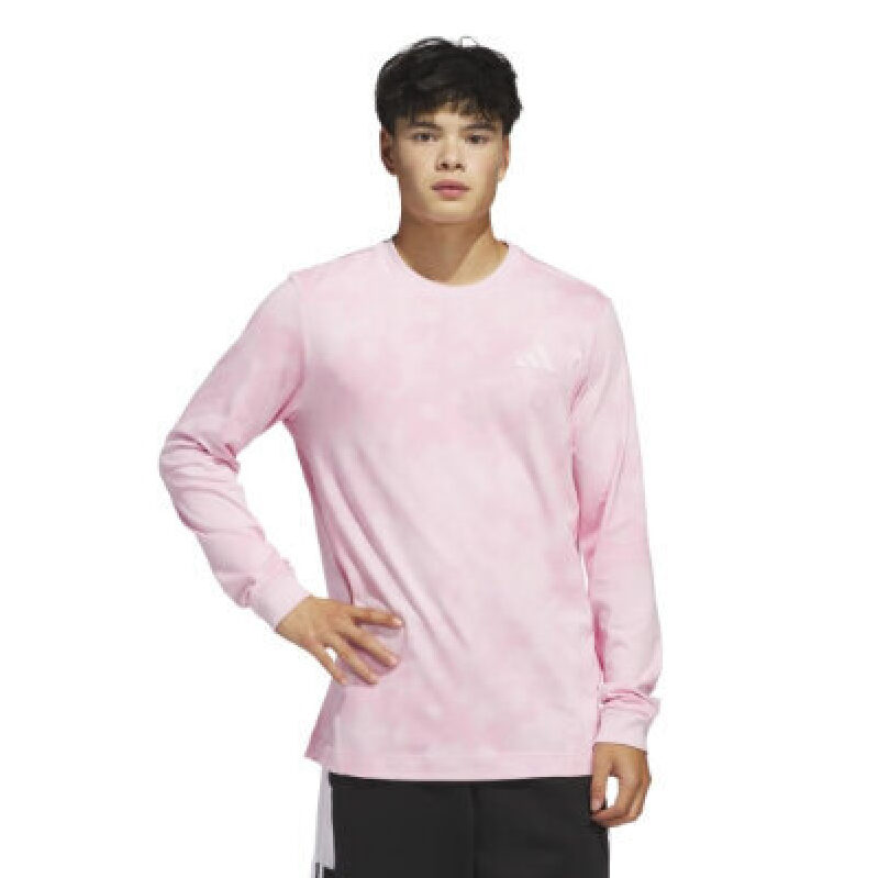 Adidas Men's Tech Long Sleeve Tee - Pink Camo