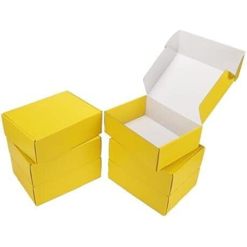 Yellow Cardboard Boxes Set - 55% Discount