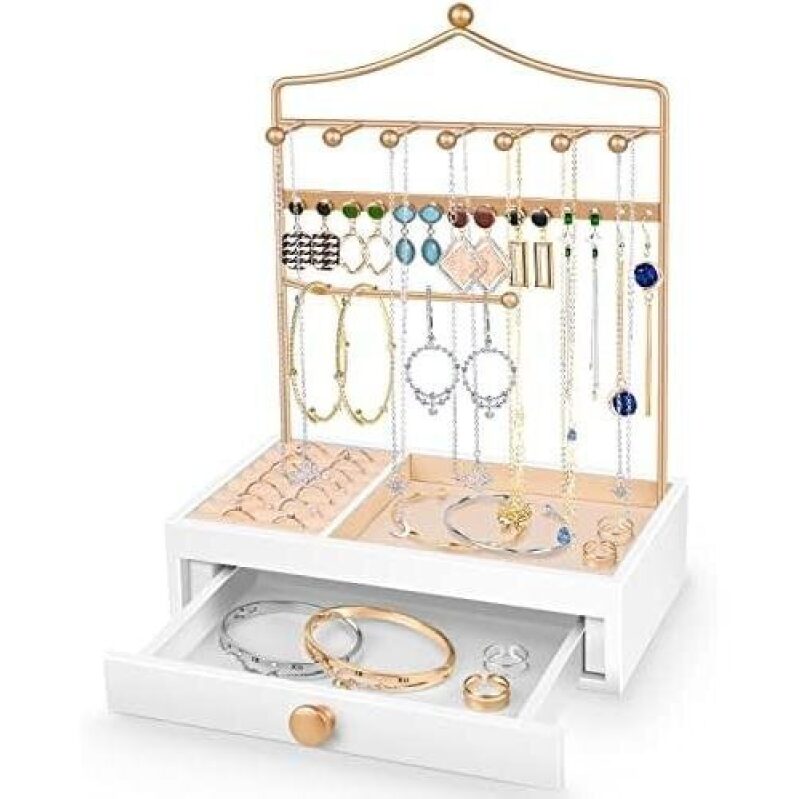 Multifunctional Jewelry Organizer with Large Drawer - 50% OFF