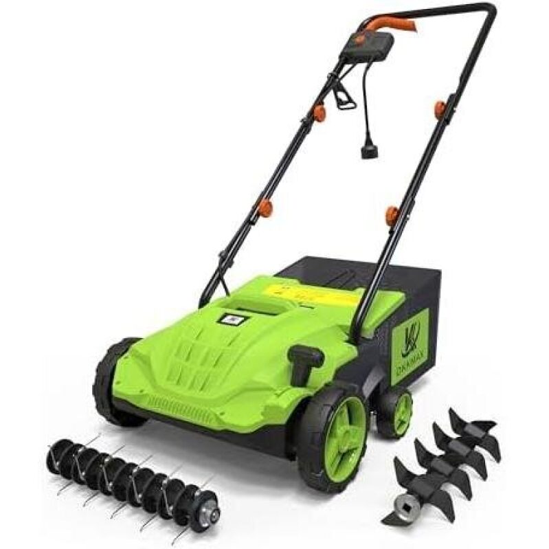2-in-1 13-Inch 4-Speed Foldable Lawn Mower