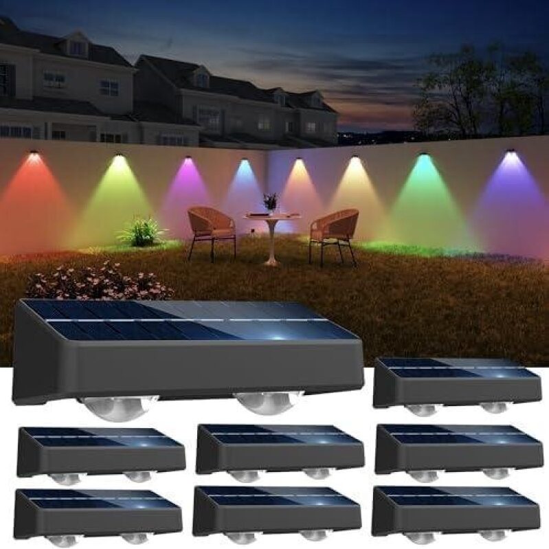 SolarWall 10-Pack Solar Fence Lights - 49% Off