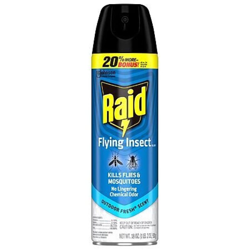 18-Ounce Raid Flying Insect Spray (Outdoor Fresh Scent) - Affordable and Effective