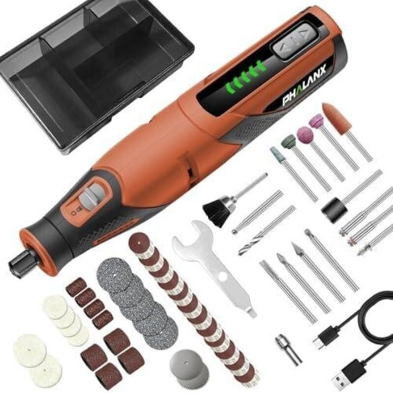 64pcs Lithium Battery Cordless Rotary Tool Kit with 50% OFF