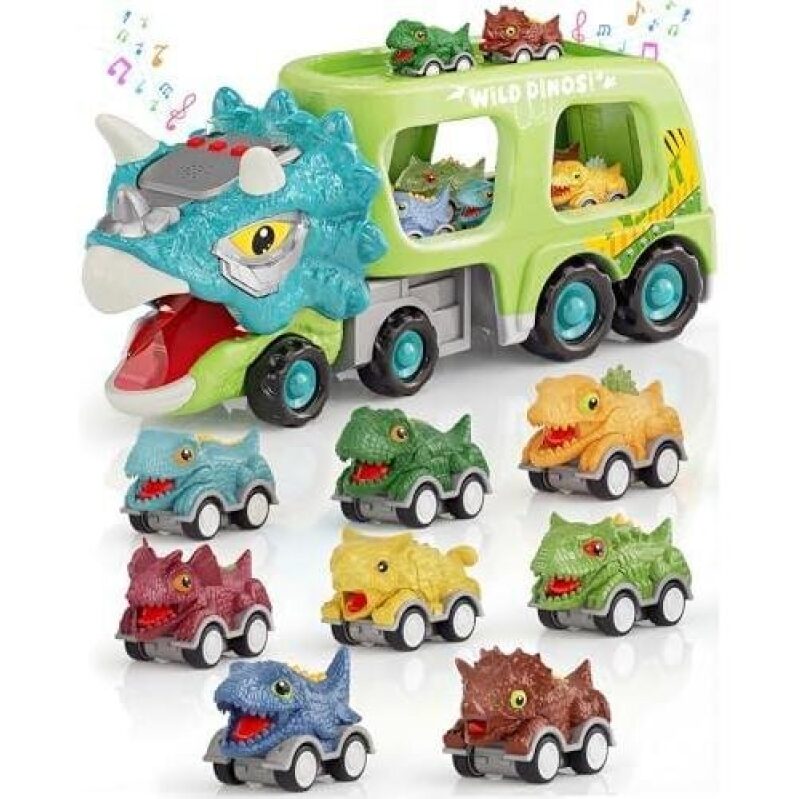 Interactive Dino Truck Toy Set with Sound - Perfect for Little Explorers
