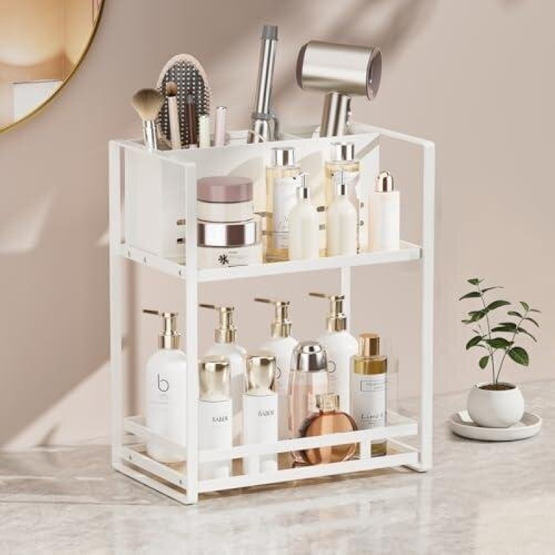 Double-Tiered Metal Hair and Beauty Organizer - 50% Off