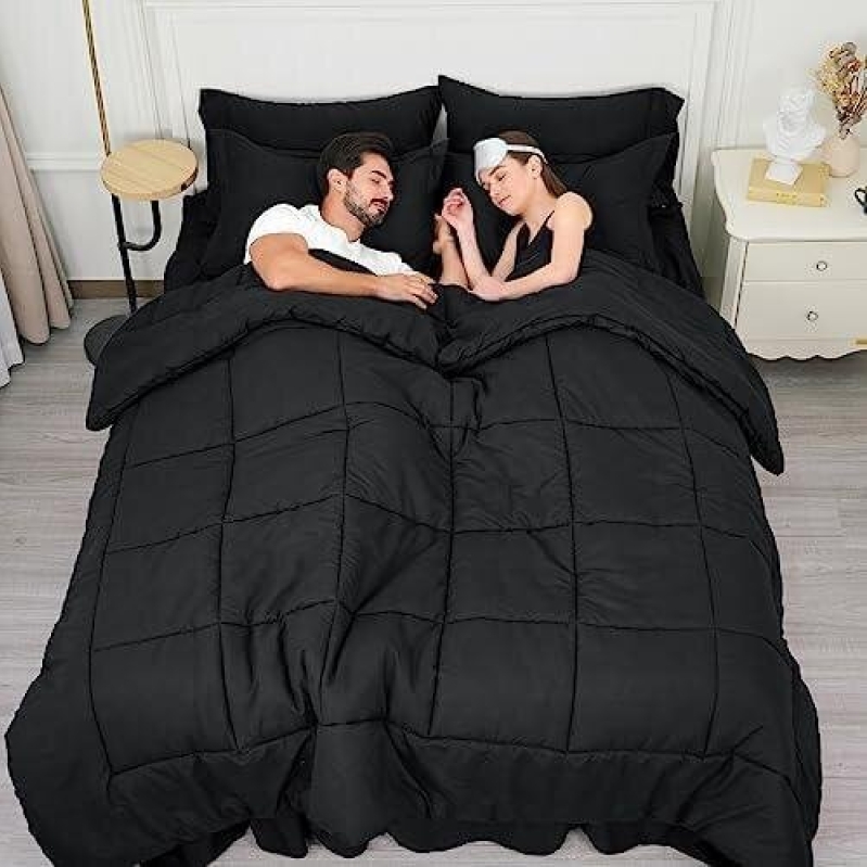 Emperor Style 7-Piece Bed Sheet Set with Duvet Cover - 50% OFF