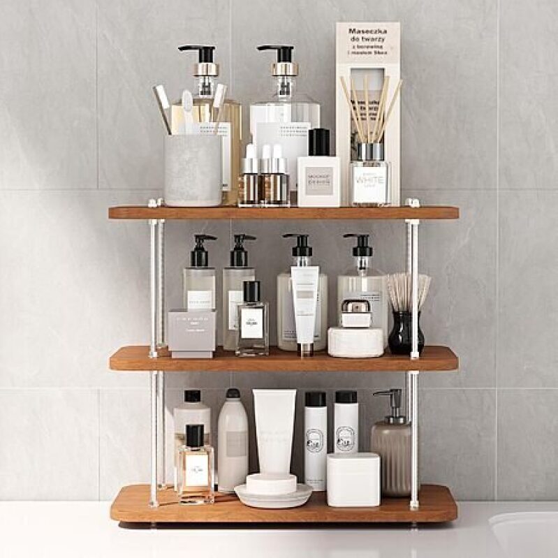 3-Tier Bathroom Counter Organizer - Stylish and Functional