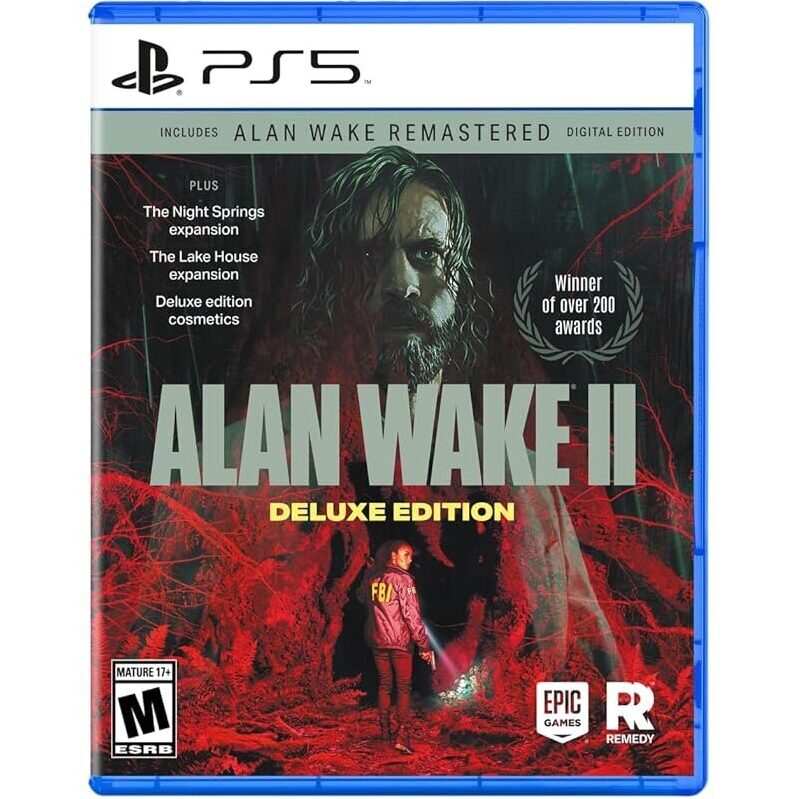 Alan Wake 2 Deluxe Edition for PS5 - Complete Psychological Horror Experience