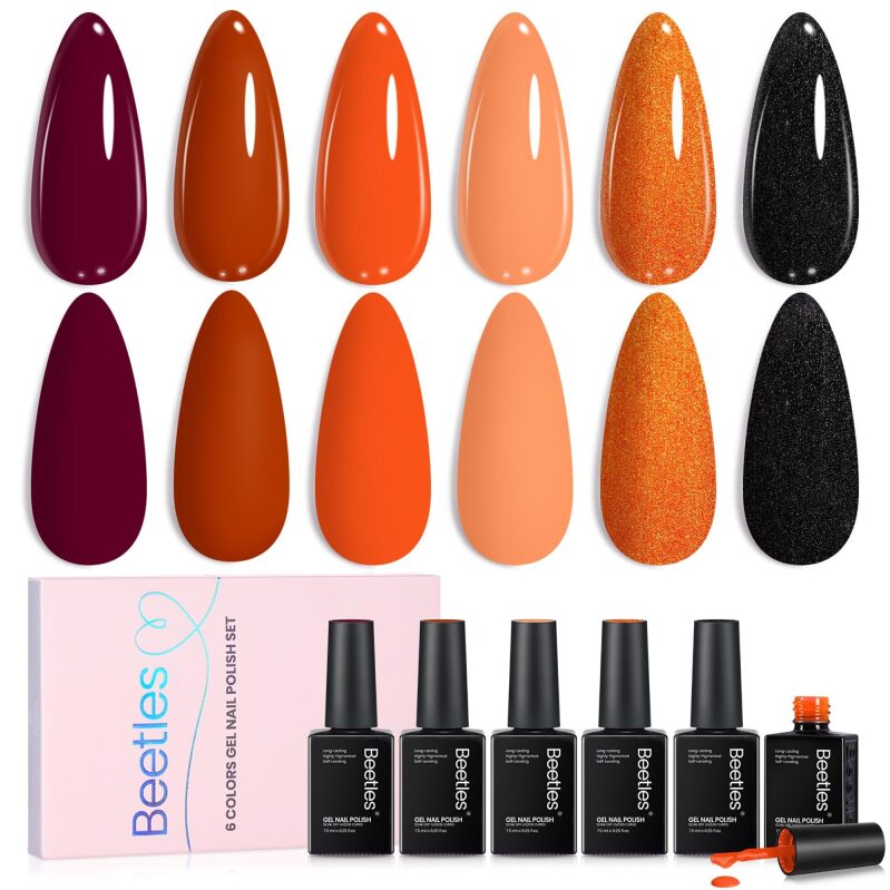 Beetles Gel Nail Polish Set - 6 Vibrant Colors