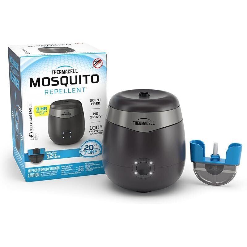Thermacell E-Series Rechargeable Mosquito Repeller: 20FT Protection Zone