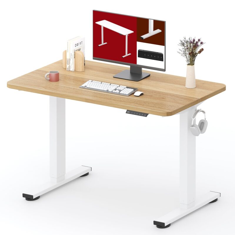 SANODESK Height Adjustable Electric Standing Desk - 40x24 Inches
