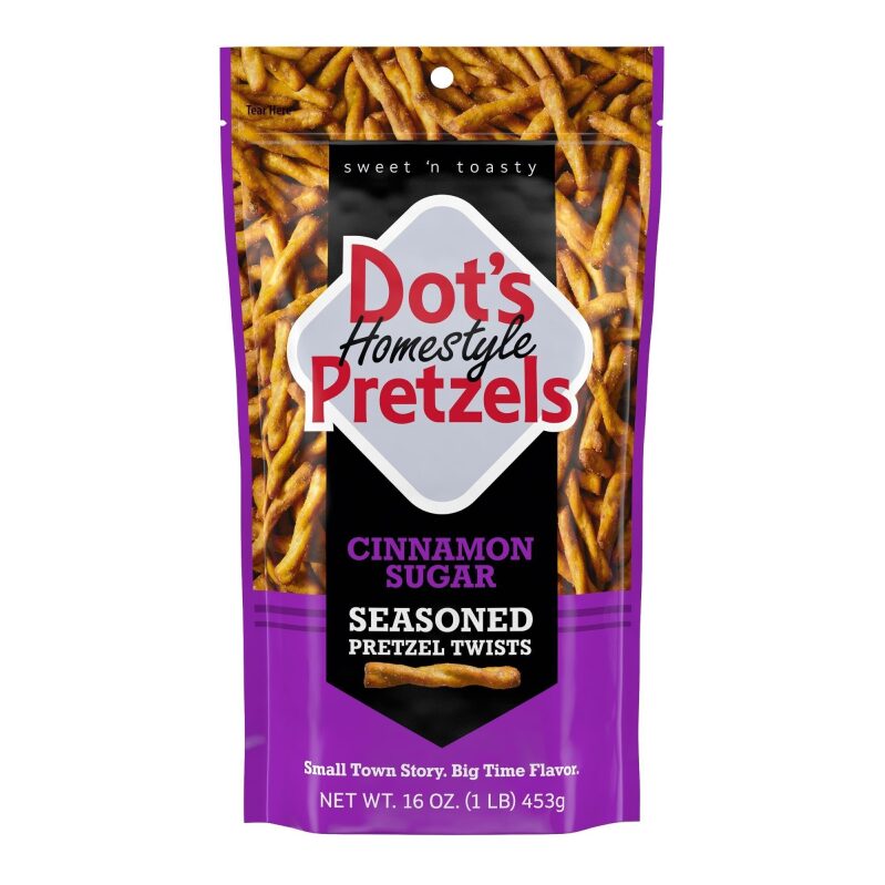 Dot's Pretzels Cinnamon Sugar Seasoned Pretzel Twist Snack, 16oz