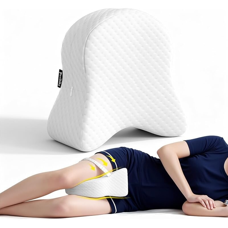 Forcanby Memory Foam Leg Pillow for Side Sleepers - Ultimate Comfort & Support