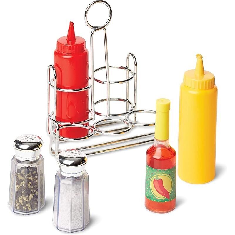 Melissa & Doug 6-Piece Condiments Play Food Set for Kids