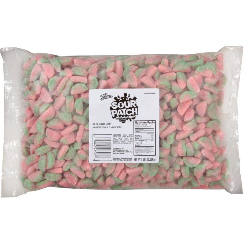 Sour Patch Kids Watermelon Soft & Chewy Candy, 80oz Bag