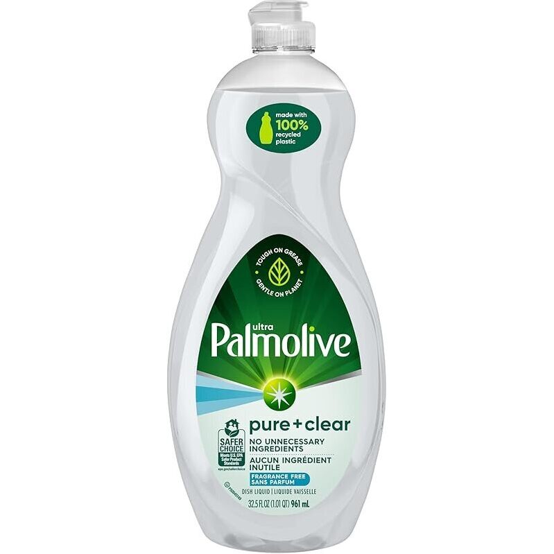 Palmolive Ultra Dishwashing Liquid Dish Soap Pure + Clear