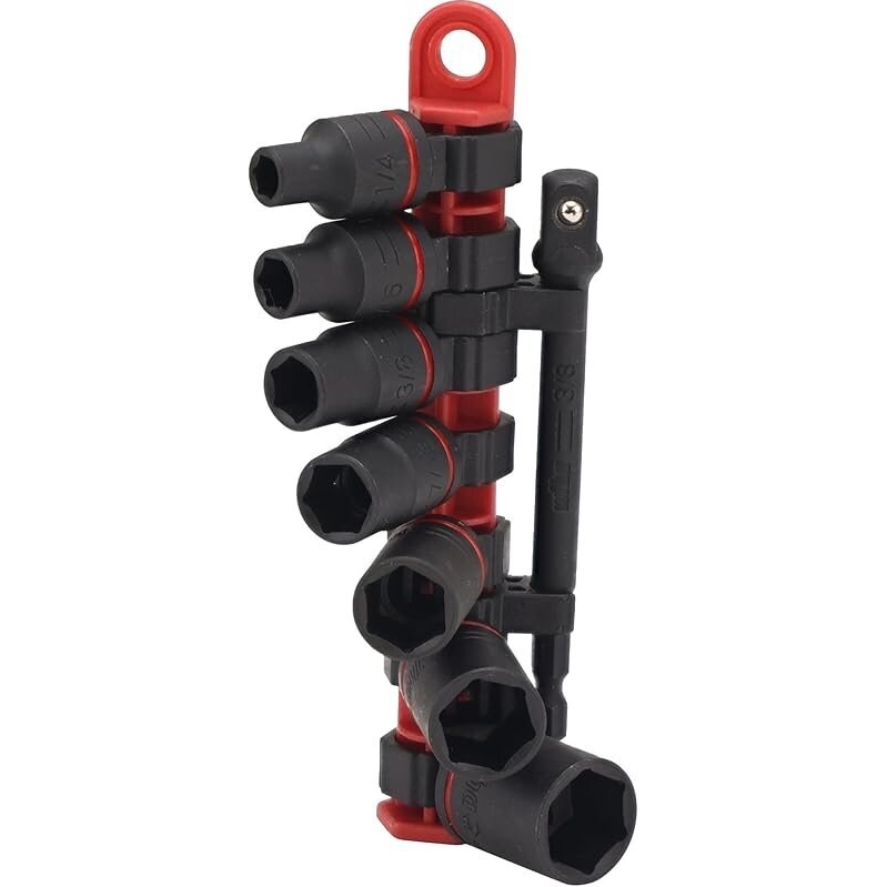Wiha 72093 8-Piece 3/8-inch Drive SAE Impact Socket Set - Premium Quality