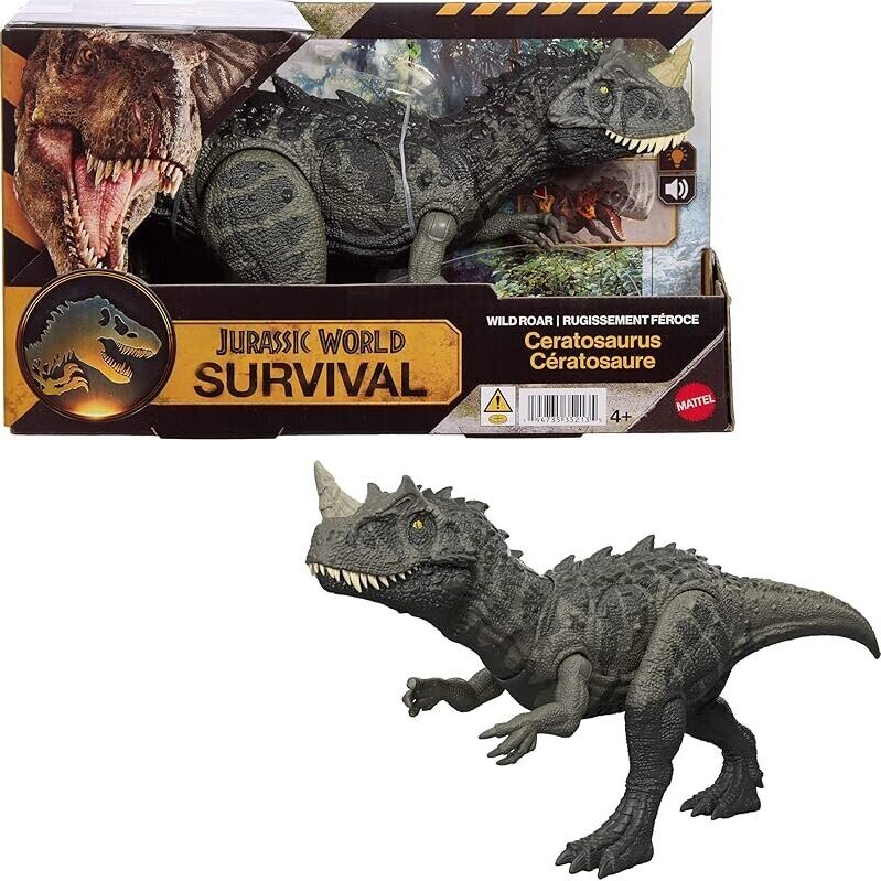 Jurassic World Wild Roar Ceratosaurus Figure - Engaging Dinosaur Toy
