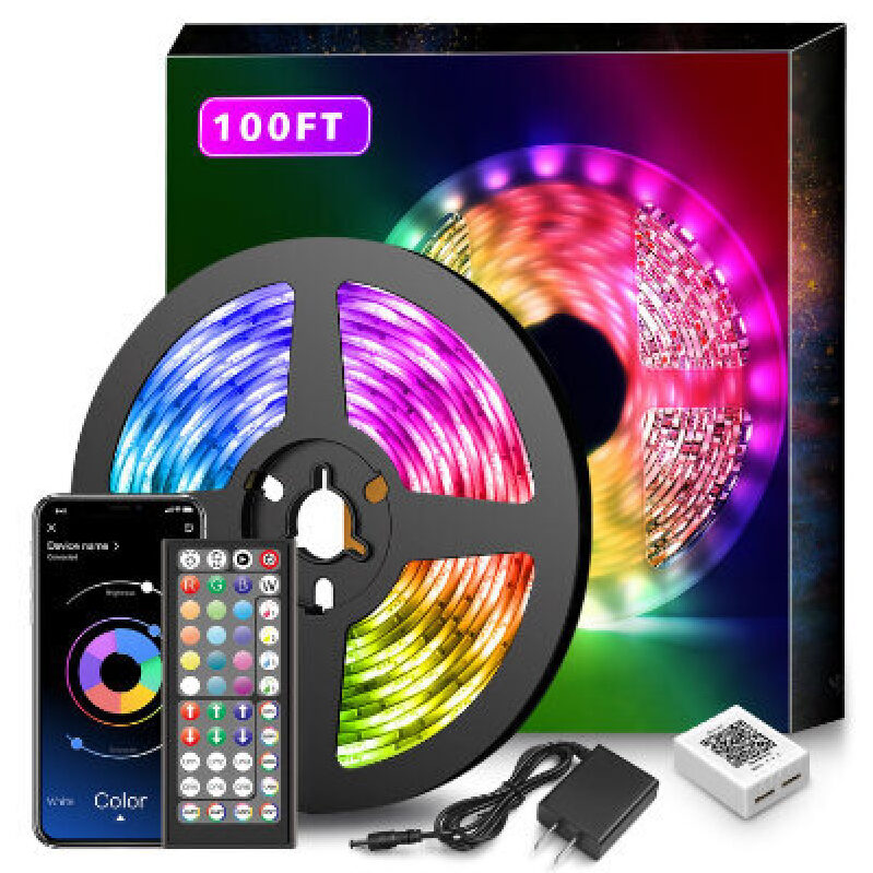 Nexillumi 100ft Music Sync LED Strip Lights - Ultimate Home Lighting Solution