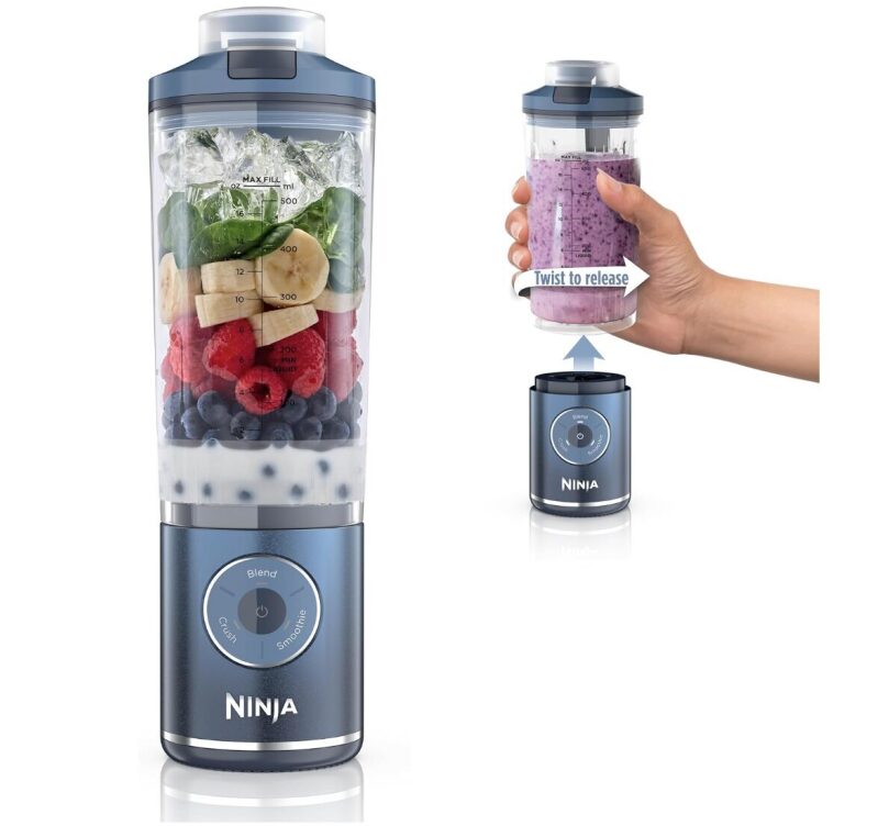 Ninja Blast Max Portable Blender - 22oz, Wireless, 3 Programs, Dishwasher Safe