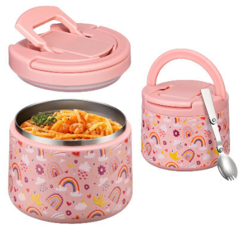 Itslife Kids Insulated Lunch Box with Spoon - Perfect for School & Picnics