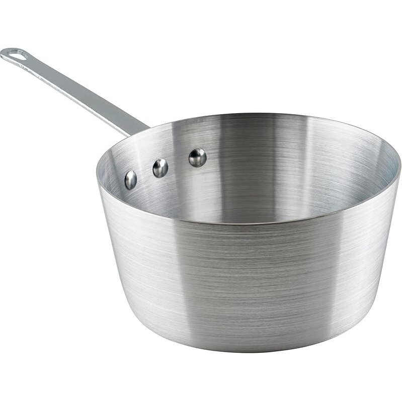 Heavy-Duty Aluminum Tapered Sauce Pan - 3.75QT