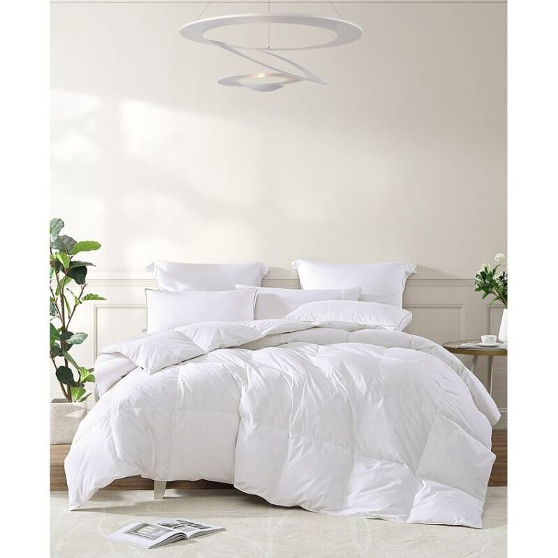 Luxurious Royal Luxe Warmth Goose Feather and Down Fiber Comforter, King