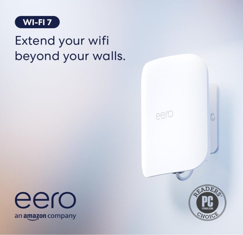 Amazon eero Outdoor 7 Dual-Band Mesh Outdoor Router - Ultimate Outdoor Coverage