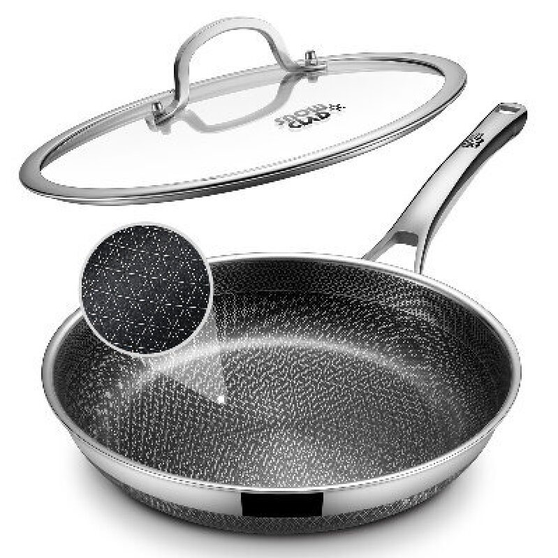 12-Inch Nonstick Skillet with Lid - High-Performance Cooking