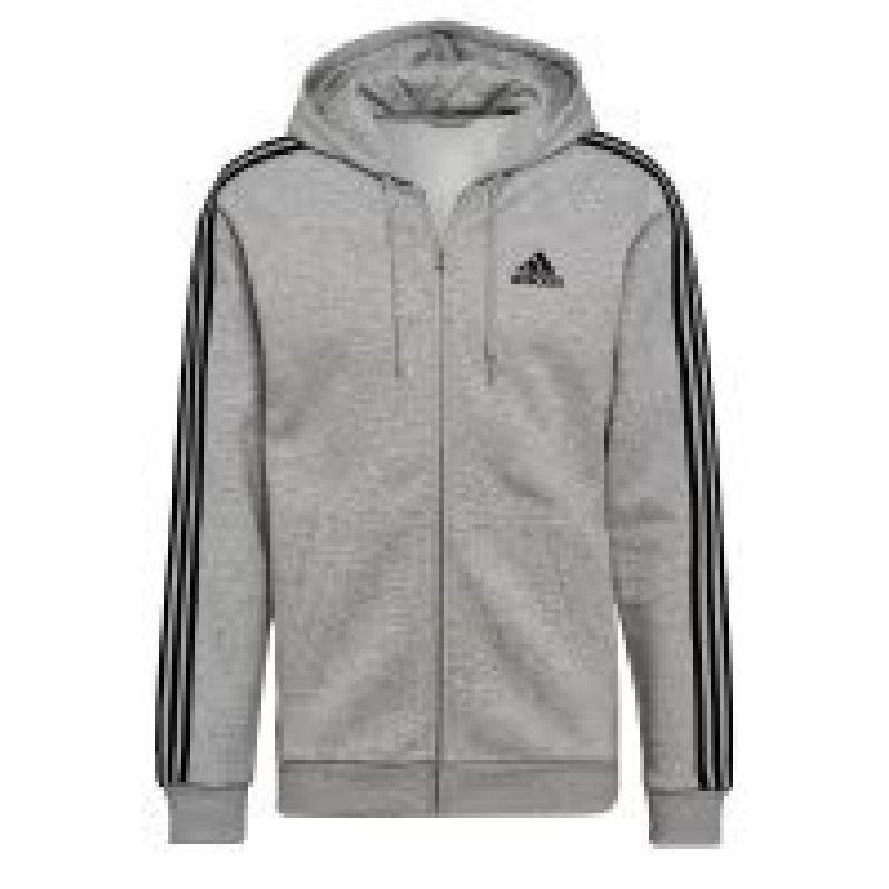 Adidas Men's Essentials Fleece 3-Stripes Full-Zip Hoodie - Comfort Meets Style